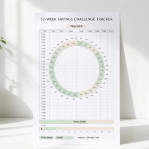 52-Week Savings Challenge Tracker