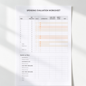 Smart Purchase Decision Worksheet