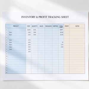 Small Business Inventory and Profit Tracker