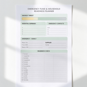 Emergency Fund and Preparedness Planner