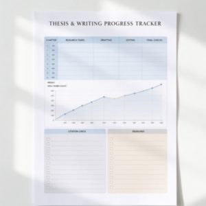 Thesis Writing Progress Tracker