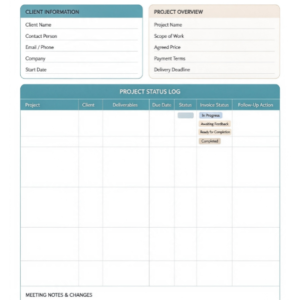Freelance Client and Project Tracker
