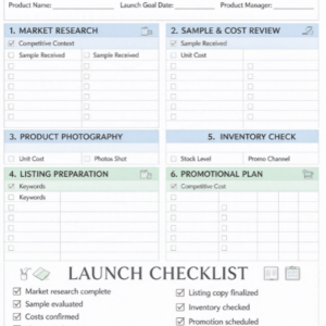 E-Commerce Product Launch Planner