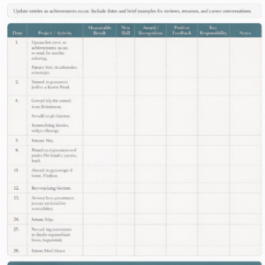 Career Achievements and Portfolio Tracker